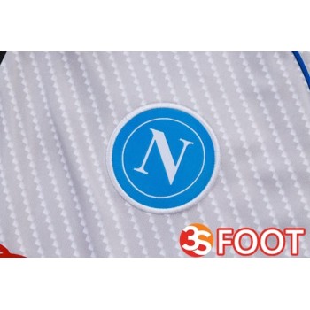 Ensemble Survetement De Foot SSC Naples Blanc 2025/2026