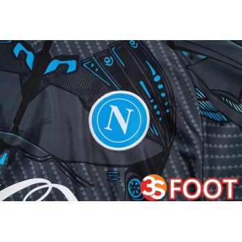 Ensemble Survetement De Foot SSC Naples Gris 2025/2026