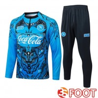 Ensemble Survetement De Foot SSC Naples Bleu 2025/2026