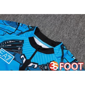 Ensemble Survetement De Foot SSC Naples Bleu 2025/2026