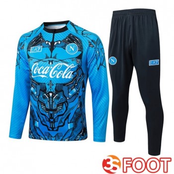 Ensemble Survetement De Foot SSC Naples Bleu 2025/2026
