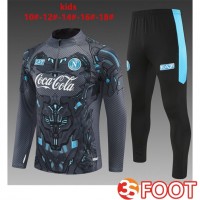 Ensemble Survetement De Foot SSC Naples Enfant Gris 2025/2026