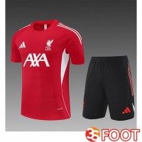 Ensemble Training T-Shirts FC Liverpool Enfant Rouge/Blanc 2025/2026
