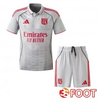 Maillot De Foot Lyon OL Enfant Third Gris 2025/2026 Maillot De Foot Lyon OL Enfant Third Gris 2025/2026