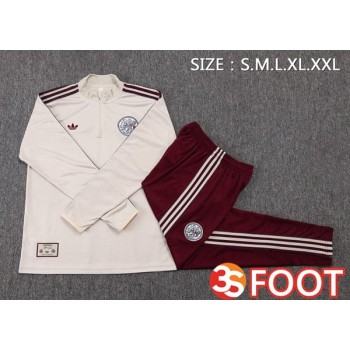 Ensemble Survetement De Foot AFC Ajax Jaune 2025/2026