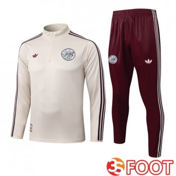 Ensemble Survetement De Foot AFC Ajax Jaune 2025/2026