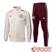 Ensemble Veste Survetement De Foot AFC Ajax Jaune 2025/2026