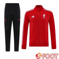 Ensemble Veste Survetement De Foot FC Liverpool Rouge 2025/2026