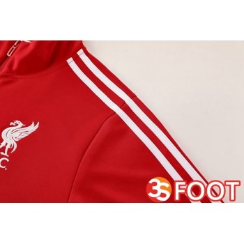 Ensemble Veste Survetement De Foot FC Liverpool Rouge 2025/2026