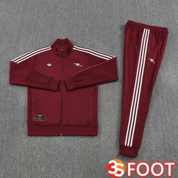 Ensemble Veste Survetement De Foot Arsenal Rouge 2025/2026