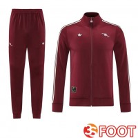 Ensemble Veste Survetement De Foot Arsenal Rouge 2025/2026