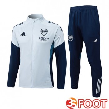Ensemble Veste Survetement De Foot Arsenal Gris 2025/2026