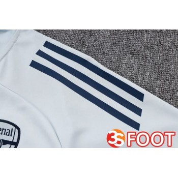 Ensemble Veste Survetement De Foot Arsenal Gris 2025/2026