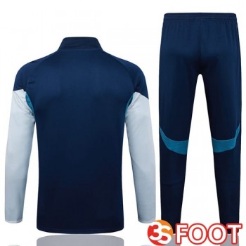 Ensemble Veste Survetement De Foot Arsenal Bleu Royal 2025/2026