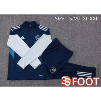 Ensemble Veste Survetement De Foot Arsenal Bleu Royal 2025/2026