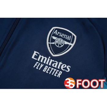Ensemble Veste Survetement De Foot Arsenal Bleu Royal 2025/2026