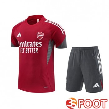 Ensemble Training T-Shirts Arsenal + Shorts Rouge 2025/2026