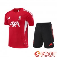Ensemble Training T-Shirts FC Liverpool + Shorts Rouge 2025/2026