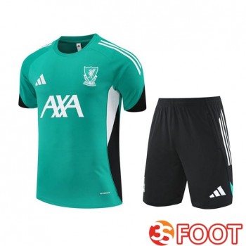 Ensemble Training T-Shirts FC Liverpool + Shorts Vert 2025/2026