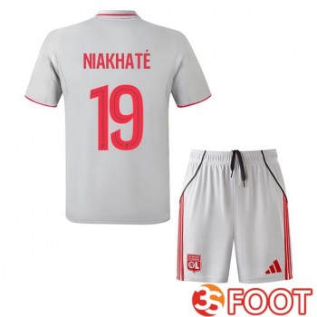 Maillot De Foot Lyon OL (NIAKHATÉ 19) Enfant Third Gris 2025/2026