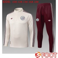 Ensemble Survetement De Foot AFC Ajax Enfant Jaune 2025/2026