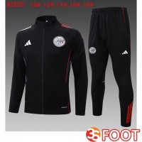 Ensemble Veste Survetement De Foot AFC Ajax Enfant Noir 2025/2026