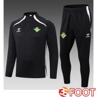Ensemble Survetement De Foot Real Betis Enfant Noir 2025/2026