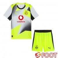 Maillot De Foot Dortmund BVB Enfant Exterieur Gris Vert 2025/2026