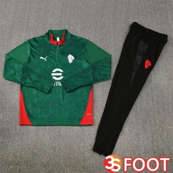Ensemble Survetement De Foot AC Milan Vert 2025/2026