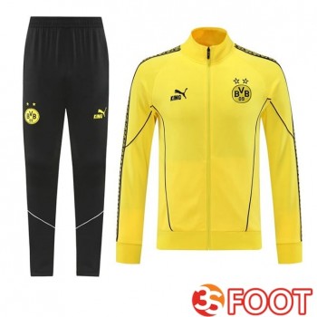Ensemble Veste Survetement De Foot Dortmund BVB Jaune 2025/2026