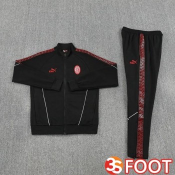 Ensemble Veste Survetement De Foot AC Milan Noir 2025/2026