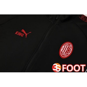 Ensemble Veste Survetement De Foot AC Milan Noir 2025/2026