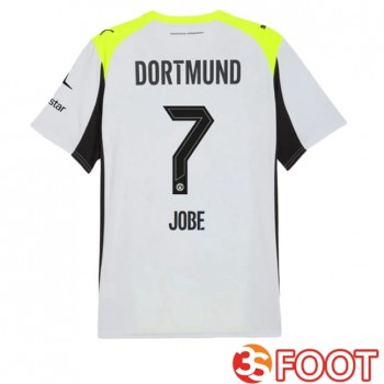 Maillot De Foot Dortmund BVB (Jobe 7) Exterieur Gris Vert 2025/2026