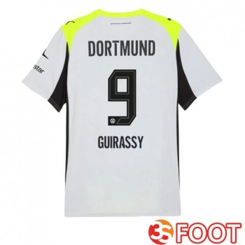 Maillot De Foot Dortmund BVB (Guirassy 9) Exterieur Gris Vert 2025/2026
