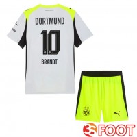 Maillot De Foot Dortmund BVB (Brandt 10) Enfant Exterieur Gris Vert 2025/2026