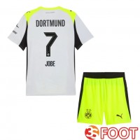 Maillot De Foot Dortmund BVB (Jobe 7) Enfant Exterieur Gris Vert 2025/2026