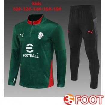 Ensemble Survetement De Foot AC Milan Enfant Vert 2025/2026