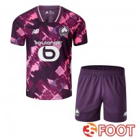 Maillot De Foot Lille OSC Enfant Quatrieme Pourpre 2025/2026
