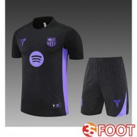 Ensemble Training T-Shirts FC Barcelone Enfant Noir/Pourpre 2025/2026