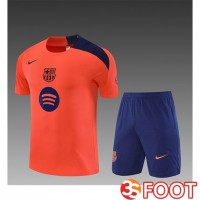 Ensemble Training T-Shirts FC Barcelone Enfant Orange/Pourpre 2025/2026