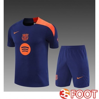 Ensemble Training T-Shirts FC Barcelone Enfant Pourpre/Orange 2025/2026