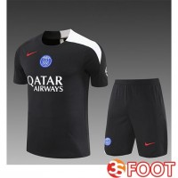 Ensemble Training T-Shirts PSG Enfant Noir/Bleu 2025/2026