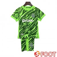 Maillot De Foot Sporting SCP Enfant Gardien De But Vert 2025/2026