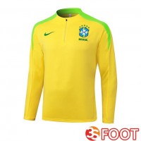 Training Sweatshirt Bresil Jaune 2025/2026