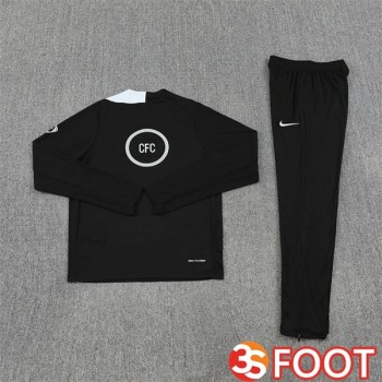 Ensemble Survetement De Foot FC Chelsea Noir 2025/2026