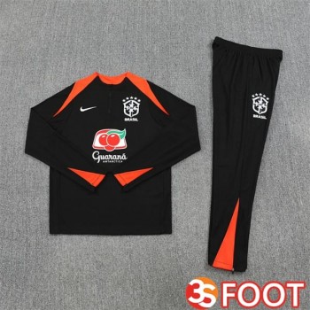 Ensemble Survetement De Foot Bresil Noir 2025/2026