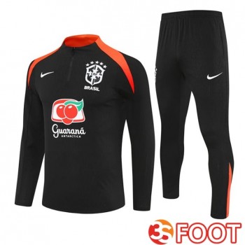 Ensemble Survetement De Foot Bresil Noir 2025/2026