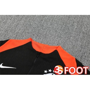 Ensemble Survetement De Foot Bresil Noir 2025/2026