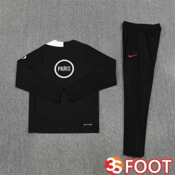 Ensemble Survetement De Foot Paris PSG Noir 2025/2026