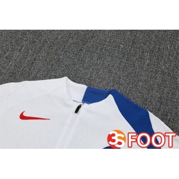 Ensemble Survetement De Foot Paris PSG Blanc 2025/2026
